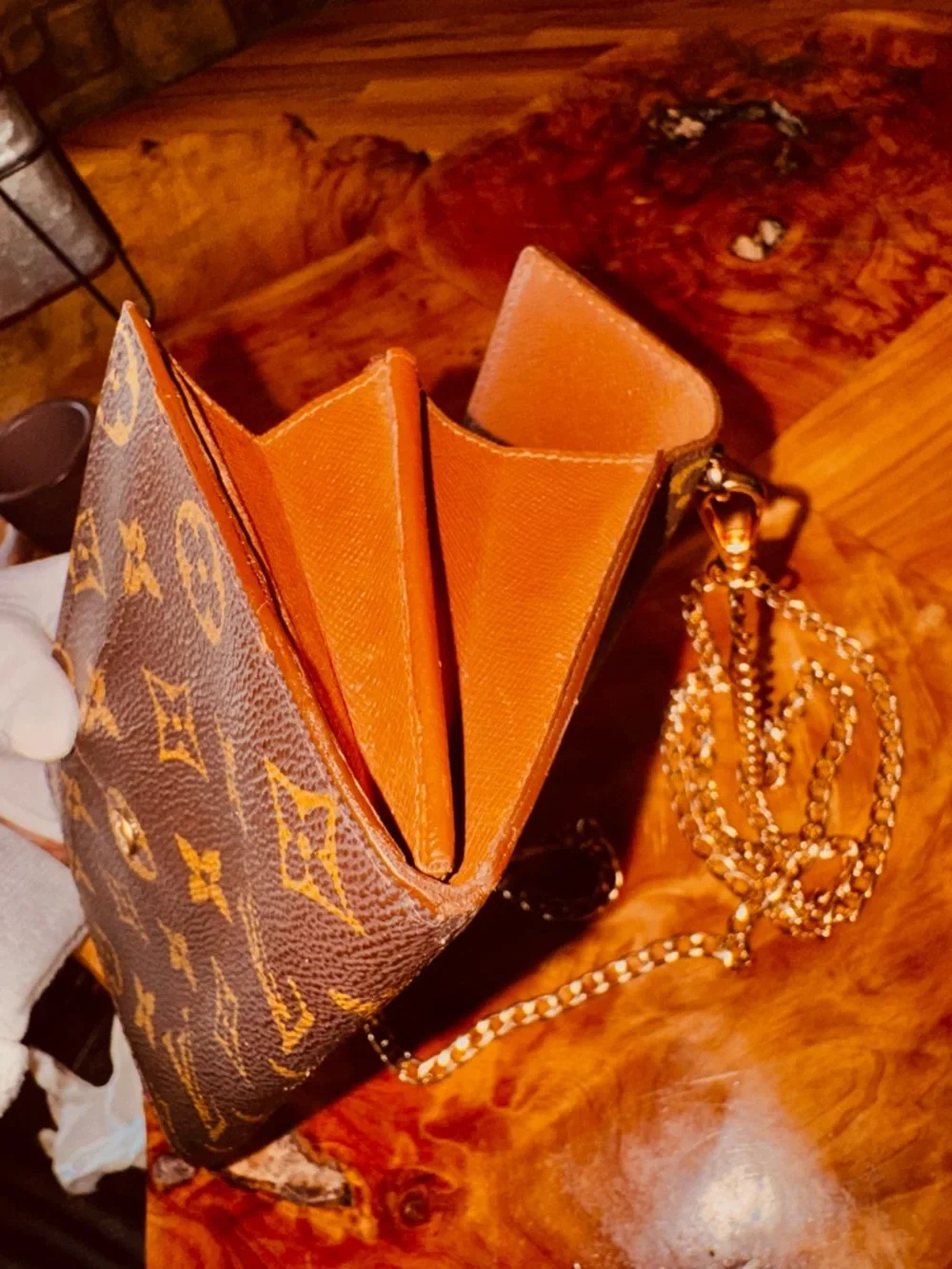 Louis Vuitton, beautiful vintage Sarah, long wallet, monogram, brown converted - Picture 9 of 14